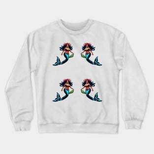 Sirenas Colorful ondines Crewneck Sweatshirt